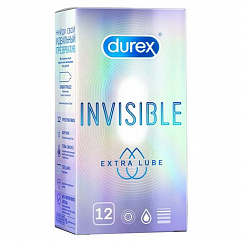 Презерватив DUREX Invisible Extra Lube №12