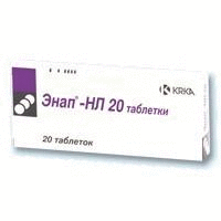 Энап-НЛ 20 таб. 20мг/12,5мг №20