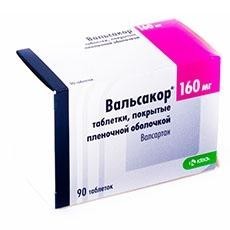 Вальсакор таб. п/пл. об. 160мг №90