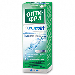 Раствор для контактных линз Опти-Фри (OPTI-FREE) PURE MOIST 300мл + контейнер