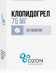 Клопидогрел таб. п/пл. об. 75мг №28