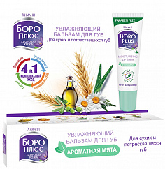 Бальзам для губ БОРО ПЛЮС увлажняющий 10г (мята)