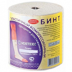 Бинт ИНТЕКС КЛИНСА эласт. средней раст. 8см х 3м