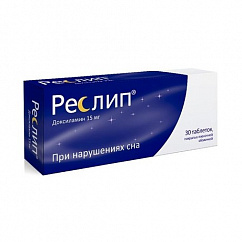 Реслип таб. п/пл. об. 15мг №30