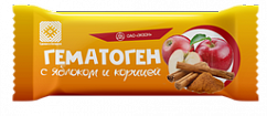 Гематоген плитка 40г (яблоко и корица)