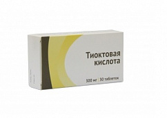 Тиоктовая кислота таб. п/пл. об. 300мг №30