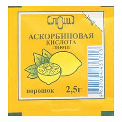Аскорбиновая кислота (БАД) пак.(пор.) 2,5г №10