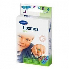 Лейкопластырь COSMOS Kids пластины водоотталк. д/детей с рисунком 2 разм. №20