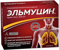 Эльмуцин капс. 300мг №20