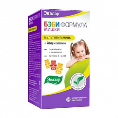 Бэби формула Мишки Мультивитамины пастилки жев. №30