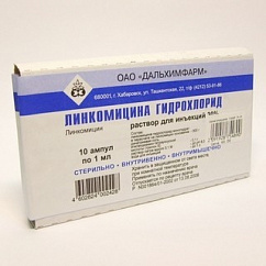 Линкомицин амп.(р-р д/в/в и в/м введ.) 300мг/мл 1мл №10