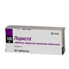 Лориста таб. п/пл. об. 100мг №30