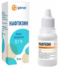 Нафтизин фл.-кап.(капли наз.) 0,1% 10мл