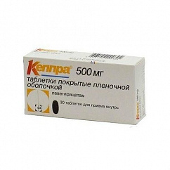 Кеппра таб. п/пл. об. 500мг №30