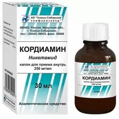 Кордиамин фл.(капли д/приема внутрь) 25% 30мл №1
