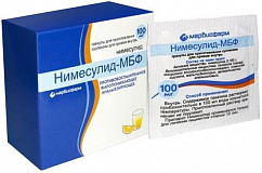 Нимесулид-МБФ пак.(гран. д/приг. сусп. д/приема внутрь) 100мг 2г №10