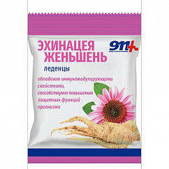 911 Леденцы эхинацея, женьшень с вит. С 50г