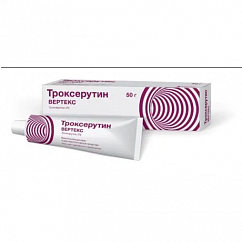 Троксерутин Вертекс туб.(гель) 2% 50г