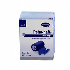 Бинт Пеха-Хафт (PEHA-HAFT) фикс. самокл. 6смх4м синий