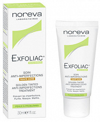 Крем NOREVA Exfoliac тонал. д/проблемной кожи 30мл (золотистый)
