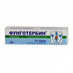 Фунготербин туба(крем д/наружн. прим.) 1% 15г №1