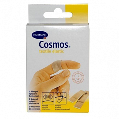 Лейкопластырь COSMOS Textile Elastic пластины 2 разм. №20 цв. кожи