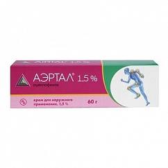 Аэртал туба(крем д/наружн. прим.) 1,5 % 60г №1