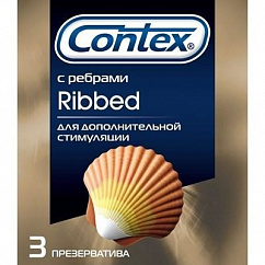Презерватив Контекс (CONTEX) №3 Ribbed (ребристая структура)