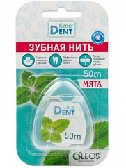 Зубная нить Timedent мята 50м