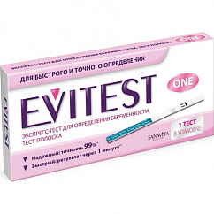 Тест на беременность EVITEST One тест-полоска №1