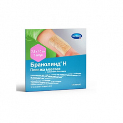 Повязка BRANOLIND N мазев. стер. с перуанским бальзамом 7,5см х 10см №5