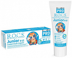 Зубная паста детская РОКС Junior (6-12лет) Сливочный пудинг 74г