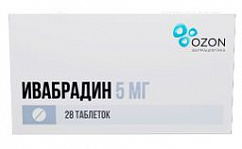 Ивабрадин таб. п/пл. об. 5мг №28 (14х2)