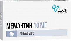 Мемантин таб. п/пл. об. 10мг №90