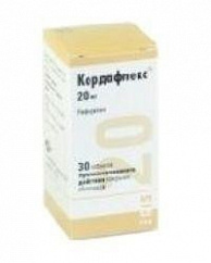 Кордафлекс таб. пролонг. п/пл. об. 20мг №30