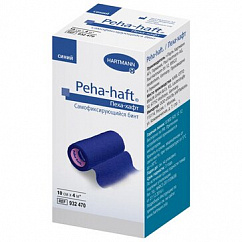 Бинт PEHA-HAFT фикс. самокл. 4м х 10см (синий)