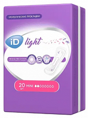 Прокладки урологические ID Light Mini №20