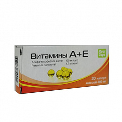 Витамины А+Е капс. 300мг №20