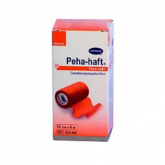Бинт Пеха-Хафт (PEHA-HAFT) фикс. самокл. 10смх4м красный