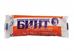 Бинт АМЕЛИЯ марлевый стер. 5м х 10см (инд.уп.)