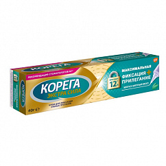 Корега крем Максимальная фиксация+прилегание 40г (мягко-мятный вкус)