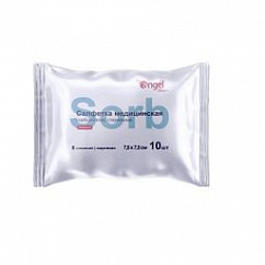 Салфетки Angel стер. 7,5см х 7,5см 8-сл. №10