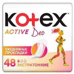 Прокладки гигиенические KOTEX Active Dеo №48