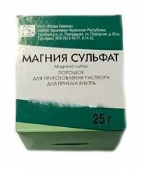 Магния сульфат пак.(пор. д/приг. р-ра д/приема внутрь) 25г №3