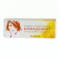 Клиндовит гель д/наружн. прим. 1% 30г