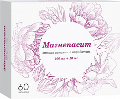 Магнепасит таб. п/пл. об. 100мг+10мг №60