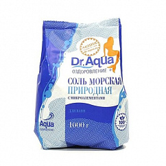Соль морская DR. AQUA природная 1кг