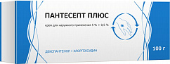 Пантесепт плюс туба(крем д/наружн. прим.) 5%+0,5% 100г
