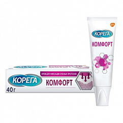 Корега крем Максимальная фиксация+комфорт 40г д/фикс. зубн. протезов (нейтр. вкус)