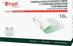 Повязка пластырная суперабсорбирующая д/ран 8 х 6см №10